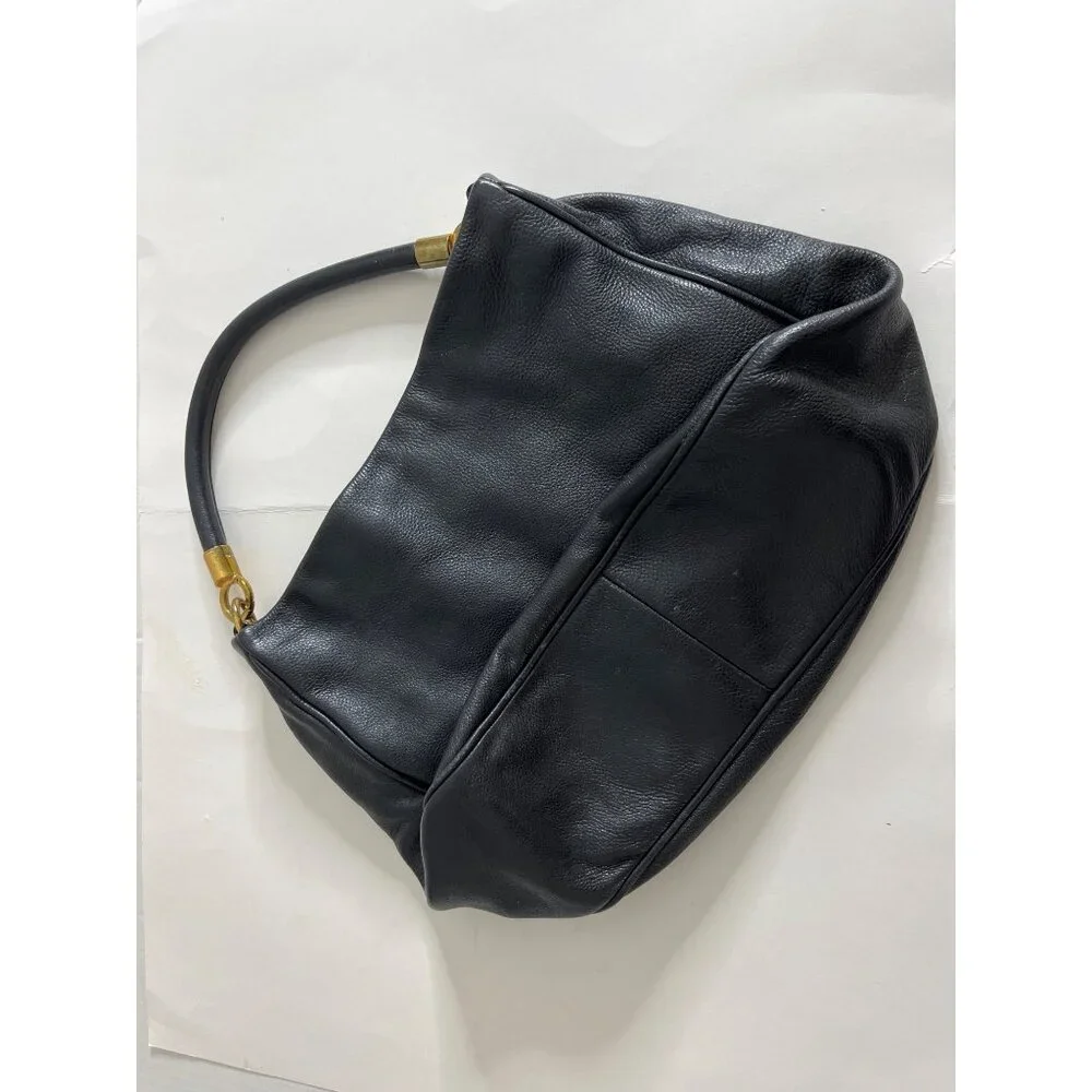 Marc by Marc Jacobs Too Hot to Handle Black‎ Leather Hobo Shoulder Bag